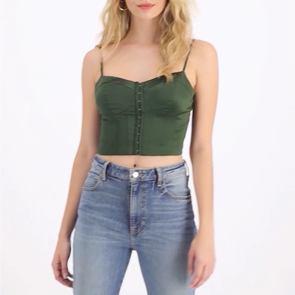 Guess Dark Green Camisole Top